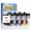 Brother LC-3211 aanbieding: zwart + 3 kleuren (123inkt huismerk) LC3211VALC 127241