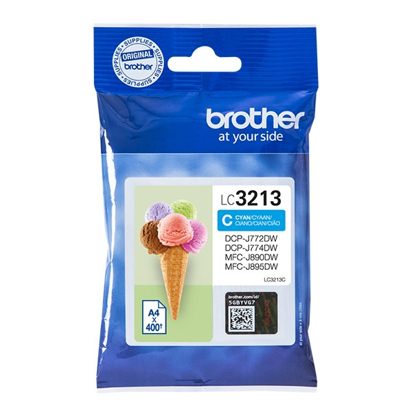 Brother LC-3213C inktcartridge cyaan hoge capaciteit (origineel) LC3213C 028488 - 1