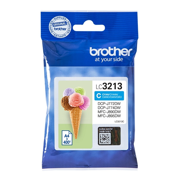 Brother LC-3213C inktcartridge cyaan hoge capaciteit (origineel) LC3213C 902617 - 1