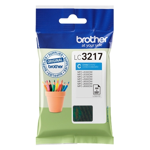 Brother LC-3217C inktcartridge cyaan (origineel) LC3217C 902621 - 1