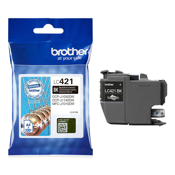 Brother LC-421BK inktcartridge zwart (origineel) LC-421BK 905905 - 1