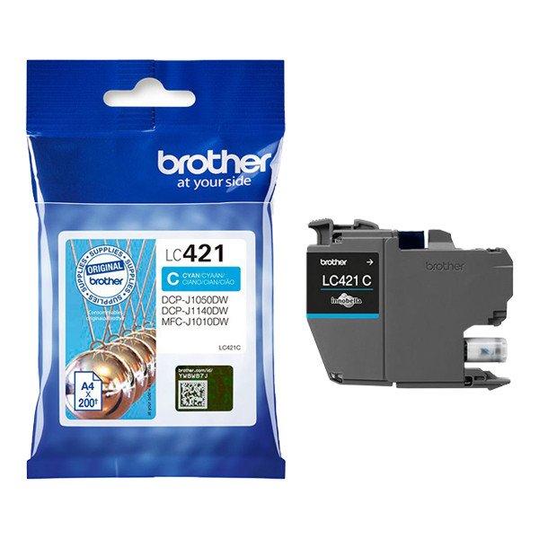 Brother LC-421C inktcartridge cyaan (origineel) LC-421C 051286 - 1