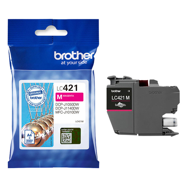 Brother LC-421M inktcartridge magenta (origineel) LC-421M 051288 - 1