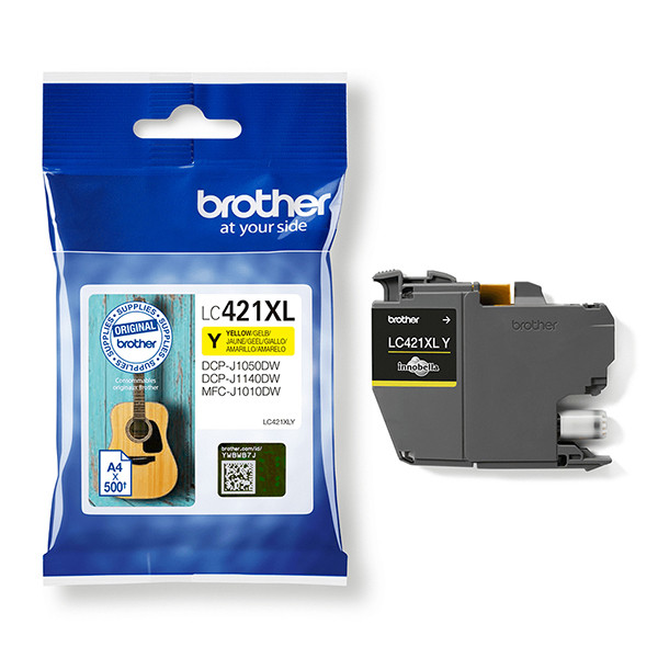 Brother LC-421XLY inktcartridge geel hoge capaciteit (origineel) LC-421XLY 051300 - 1