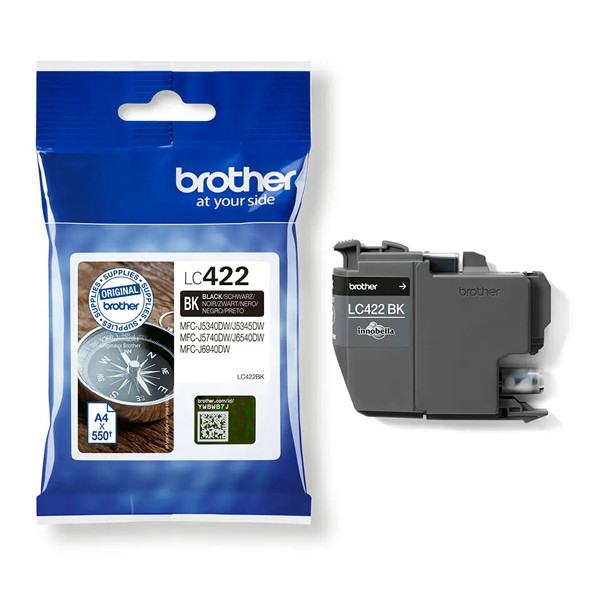 Brother LC-422BK inktcartridge zwart (origineel) LC-422BK 051304 - 1