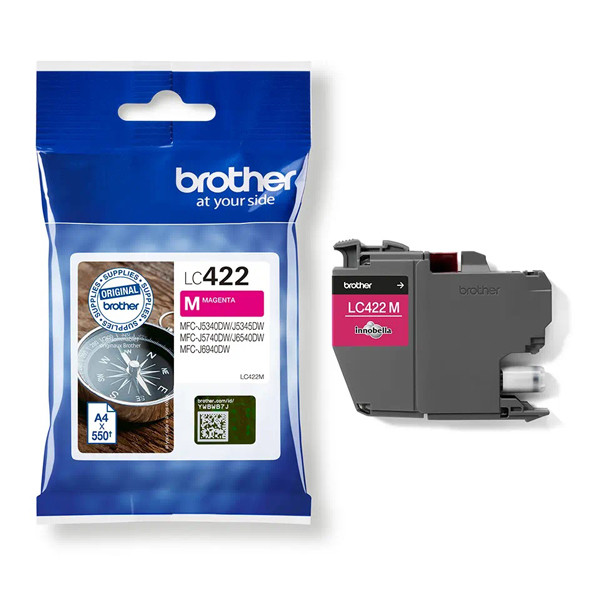 Brother LC-422M inktcartridge magenta (origineel) LC-422M 051308 - 1