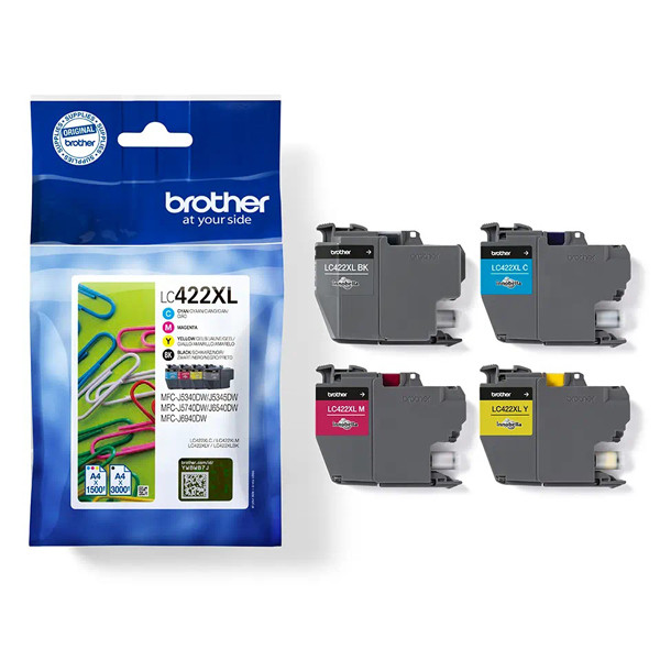 Brother LC-422XLVAL multipack 4 inktcartridges (origineel) LC-422XLVAL 051322 - 1