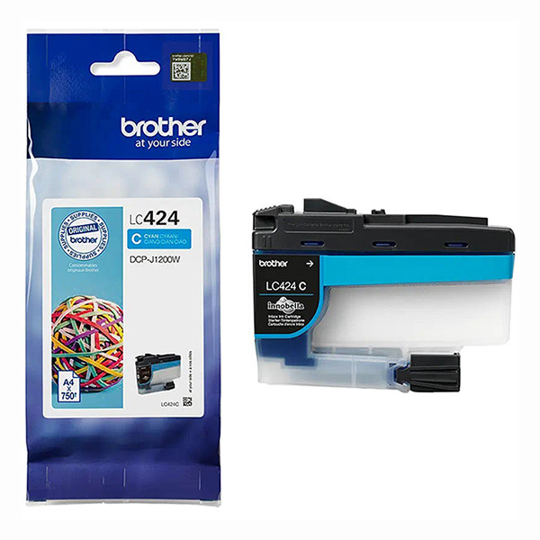 Brother LC-424C inktcartridge cyaan (origineel) LC424C 051268 - 1