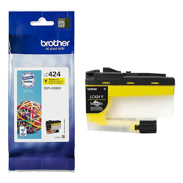 Brother LC-424Y inktcartridge geel (origineel) LC424Y 905083 - 1