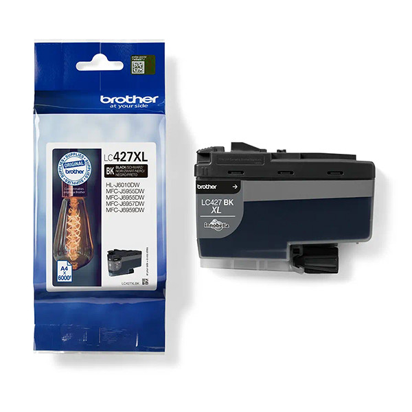 Brother LC-427XLBK inktcartridge zwart hoge capaciteit (origineel) LC427XLBK 051342 - 1