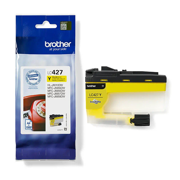 Brother LC-427Y inktcartridge geel (origineel) LC427Y 051340 - 1