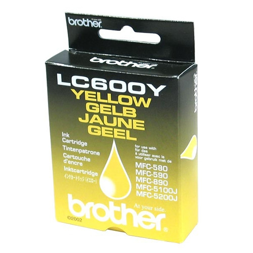 Brother LC-600Y inktcartridge geel (origineel) LC600Y 028980 - 1