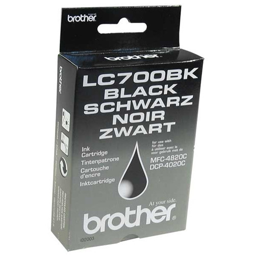 Brother LC-700BK inktcartridge zwart (origineel) LC700BK 028990 - 1