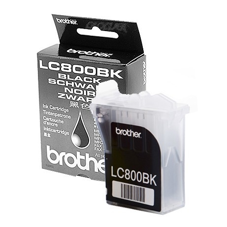 Brother LC-800BK inktcartridge zwart (origineel) LC800BK 028360 - 1