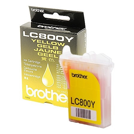 Brother LC-800Y inktcartridge geel (origineel) LC800Y 028390 - 1