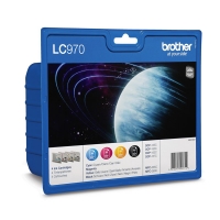 Brother LC-970VALBP multipack zwart + 3 kleuren (origineel) LC-970VALBP LC970VALBPDR 028840