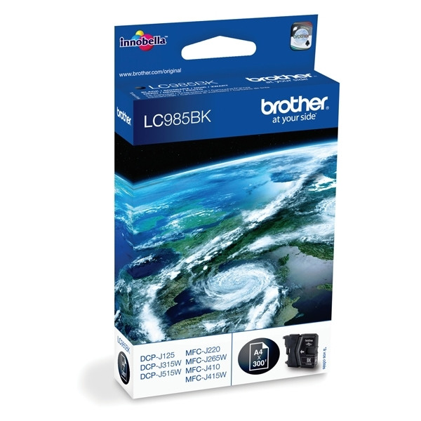 Brother LC-985BK inktcartridge zwart (origineel) LC985BK 028324 - 1