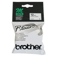 Brother M-K231BZ niet-gelamineerde tape zwart op wit 12 mm (origineel) MK231BZ 080602
