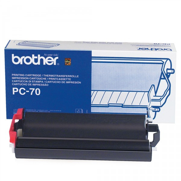 Brother PC-70 printcassette met donorrol zwart (origineel) PC70 029850 - 1