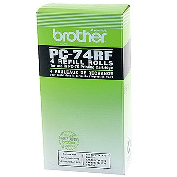 Brother PC-74RF: 4 donorrollen zwart (origineel) PC74RF 029858 - 1