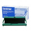 Brother PC-75 printcassette met donorrol zwart (origineel)