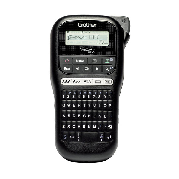 Brother PT-H110 beletteringsysteem (QWERTY) + 5 zwart op wit tapes 833462 - 2