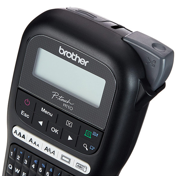 Brother PT-H110 beletteringsysteem (QWERTY) + 5 zwart op wit tapes 833462 - 5