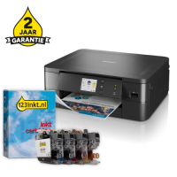 Printer bundel: Brother DCP-J1140DW + LC-421 huismerk cartridge multipack 834007