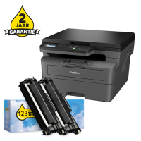 Printer bundel: Brother DCP-L2627DWE + TN-2510XL huismerk toner multipack 834010