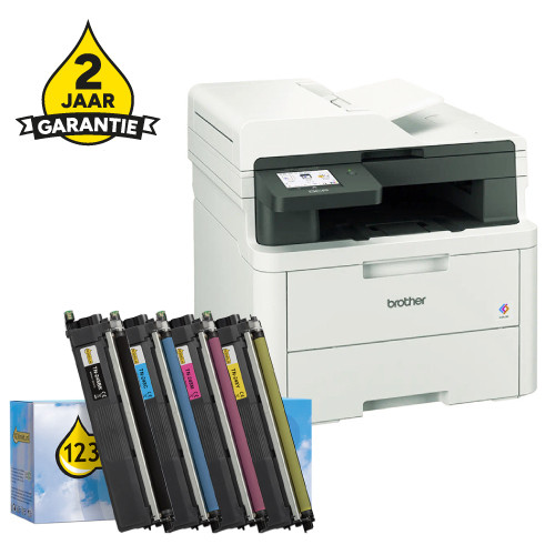Printer bundel: Brother DCP-L3560CDW + TN-248 huismerk toner multipack 834015 - 1