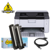 Printer bundel: Brother HL-1110 + TN-1050 huismerk toner multipack + USB-kabel 2m + 5 jaar garantie 834035