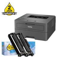 Printer bundel: Brother HL-L2400DWE + TN-2510XL huismerk toner multipack 834012