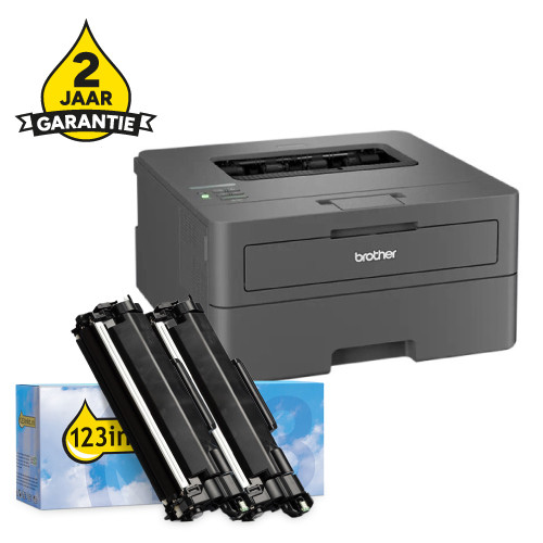 Printer bundel: Brother HL-L2445DW + TN-2510XL huismerk toner multipack 834014 - 1