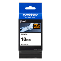 Brother STe-141 stenciltape zwart op transparant 18 mm (origineel) STe-141 080692