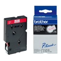Brother TC-202 'extreme' tape rood op wit 12 mm (origineel) TC202 080506