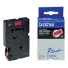 Brother TC-401 'extreme' tape zwart op rood 12 mm (origineel) TC-401 088846 - 1