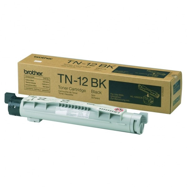 Brother TN-12BK toner zwart (origineel) TN12BK 029800 - 1
