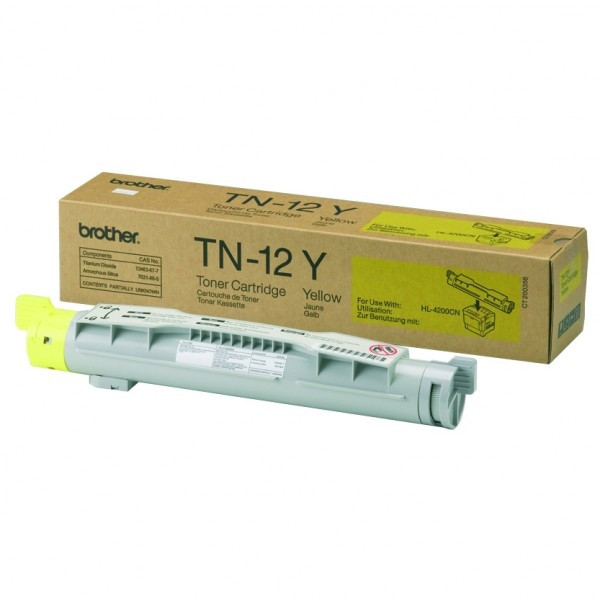 Brother TN-12Y toner geel (origineel) TN12Y 029830 - 1