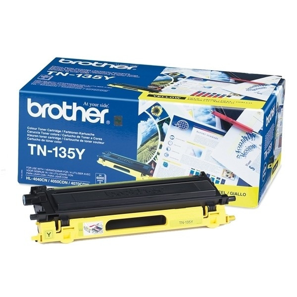 Brother TN-135Y toner geel hoge capaciteit (origineel) TN135Y 901076 - 1