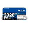 Brother TN-2320BK toner zwart dubbelpak (origineel) 051330 - 1