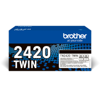 Brother TN-2420BK toner zwart dubbelpak (origineel) TN2420TWIN 051332