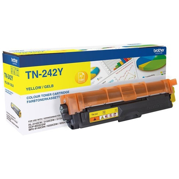 Brother TN-242Y toner geel (origineel) TN242Y 051066 - 1