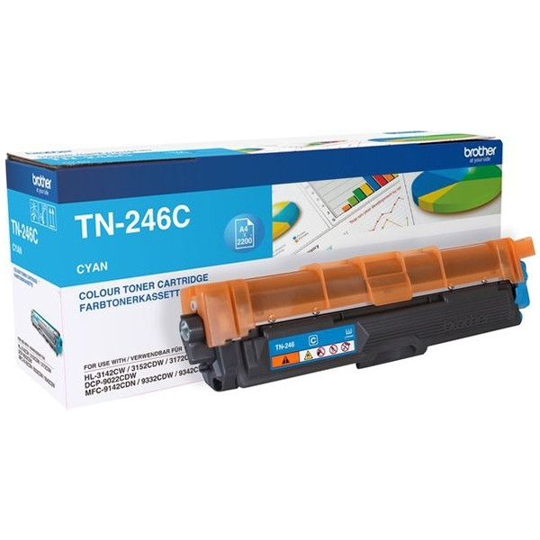 Brother TN-246C toner cyaan hoge capaciteit (origineel) TN246C 905078 - 1