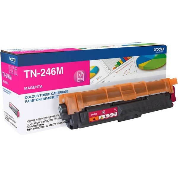 Brother TN-246M toner magenta hoge capaciteit (origineel) TN246M 051070 - 1