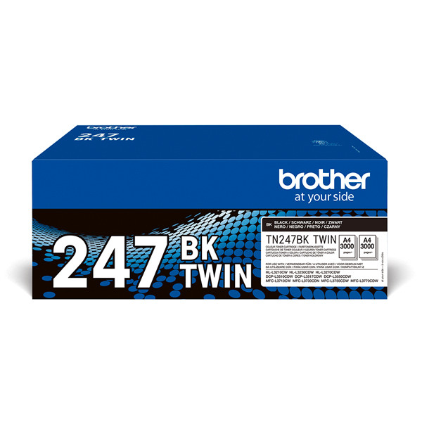 Brother TN-247BK toner zwart dubbelpak (origineel) TN247BKTWIN 051328 - 1