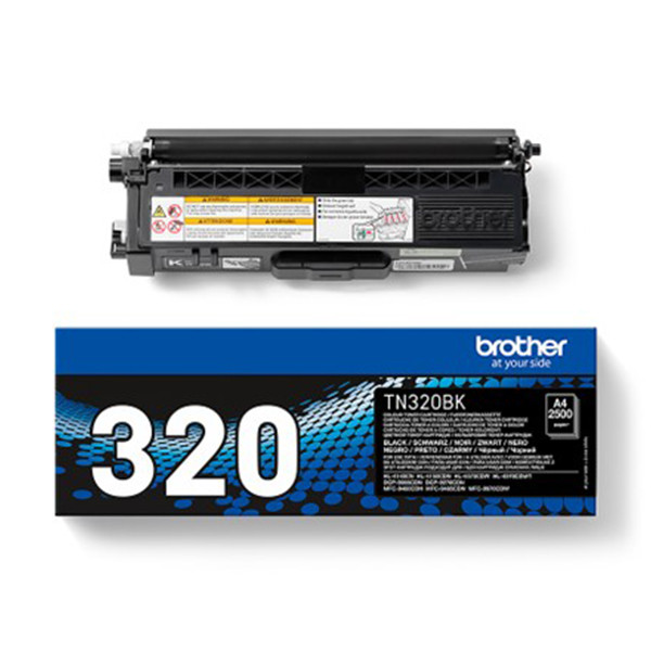 Brother TN-320BK toner zwart (origineel) TN320BK 029186 - 1