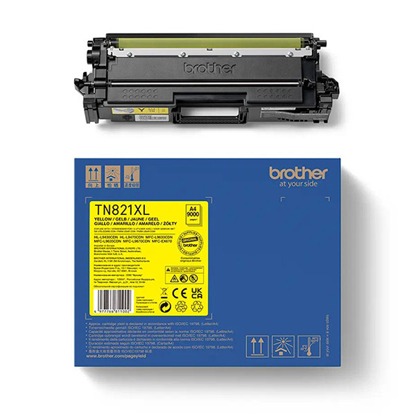 Brother TN-821XL Y toner geel hoge capaciteit (origineel) 906561 - 1