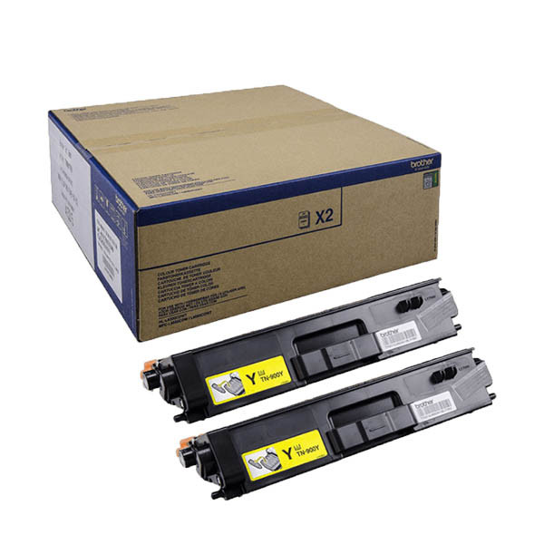 Brother TN-900Y TWIN toner geel dubbelpack (origineel) 350076 - 1