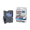 Brother TX-243 'extreme' tape blauw op wit, glanzend 18 mm (origineel) 080242 - 1
