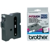 Brother TX-251 'extreme' tape zwart op wit, glanzend 24 mm (origineel)